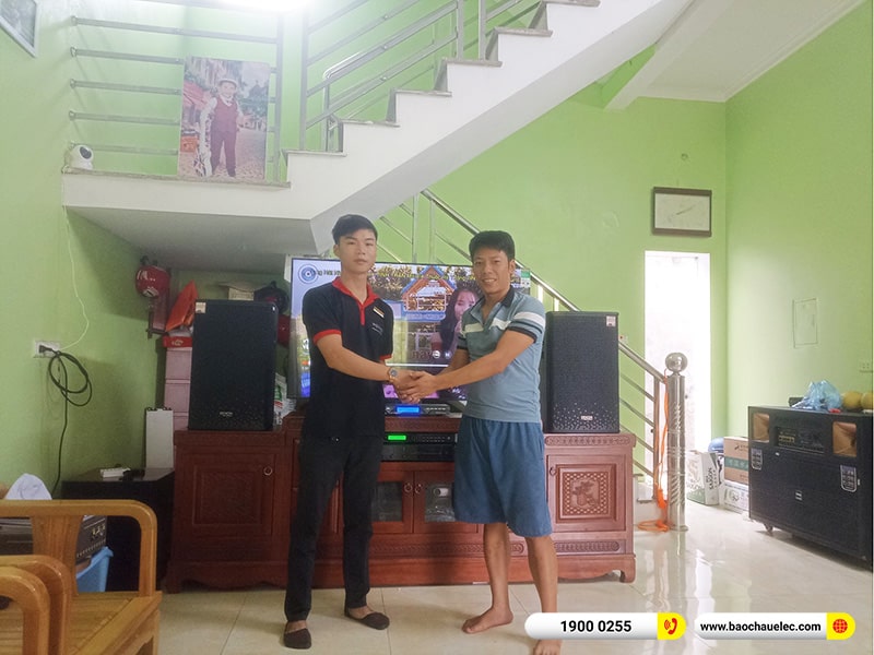 Lắp đặt dàn karaoke Denon hơn 34tr cho anh Quỳnh tại Bắc Ninh (Denon DP-R212, CA-J602, KP500, SW612C, U900 Plus X)