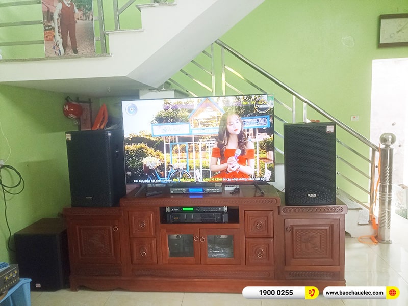 Lắp đặt dàn karaoke Denon hơn 34tr cho anh Quỳnh tại Bắc Ninh (Denon DP-R212, CA-J602, KP500, SW612C, U900 Plus X)