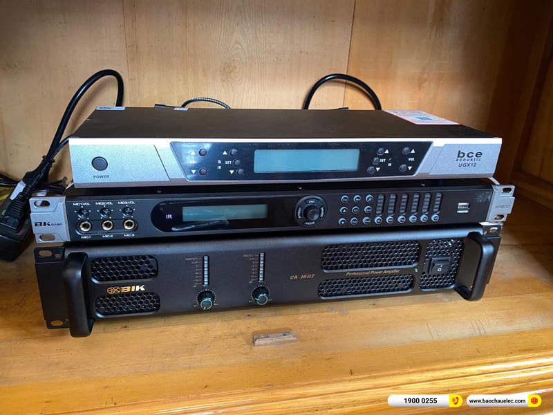 Lắp đặt dàn karaoke Denon hơn 35tr cho anh Tần ở Hải Dương (Denon DP-R212, BIK CA-J602, KP600, UGX12, SW212)