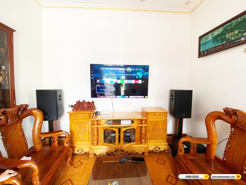 Lắp đặt dàn karaoke Denon hơn 35tr cho anh Tần ở Hải Dương (Denon DP-R212, BIK CA-J602, KP600, UGX12, SW212)