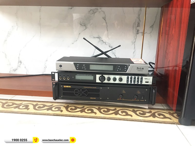 Lắp đặt dàn karaoke trị giá hơn 50 triệu cho anh Thanh tại Hải Dương (JBL CV1270, VM620A, X6 Luxury, BCE UGX12) 