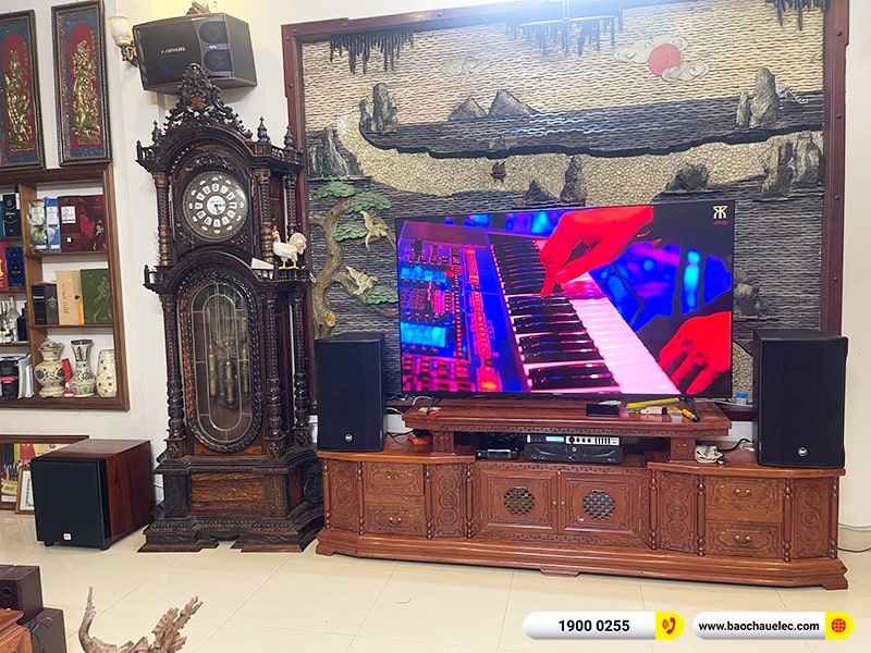 Lắp đặt dàn karaoke trị giá hơn 80tr cho anh Thời tại Hải Dương (RCF CMAX 4112, RCF IPS2700, X6 Luxury, BKSound SW815) 