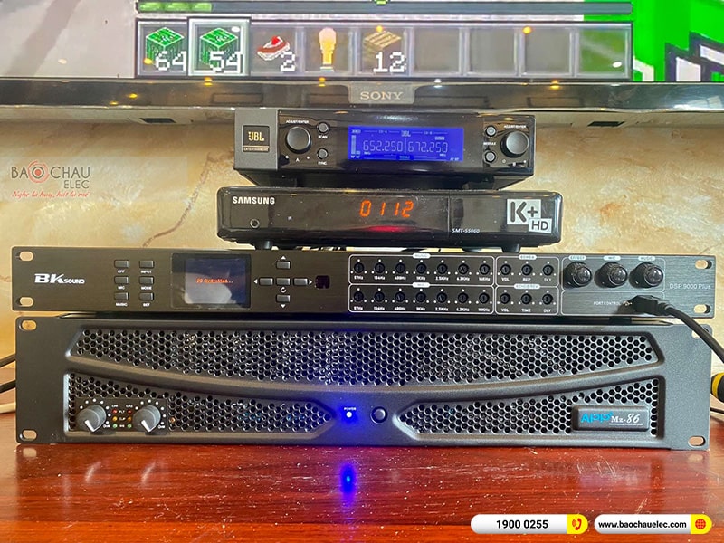 Lắp đặt dàn karaoke gia đình anh Tuấn