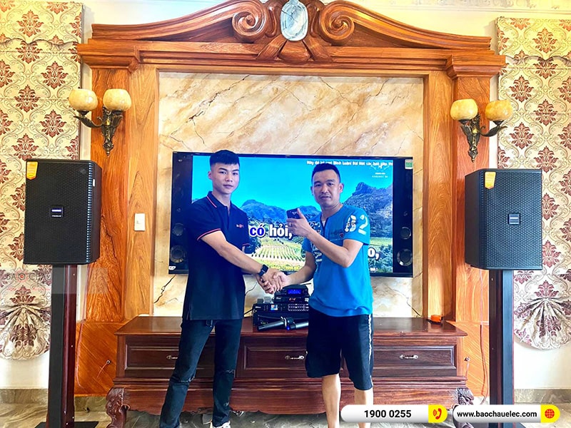 Lắp đặt dàn karaoke gia đình anh Tuấn