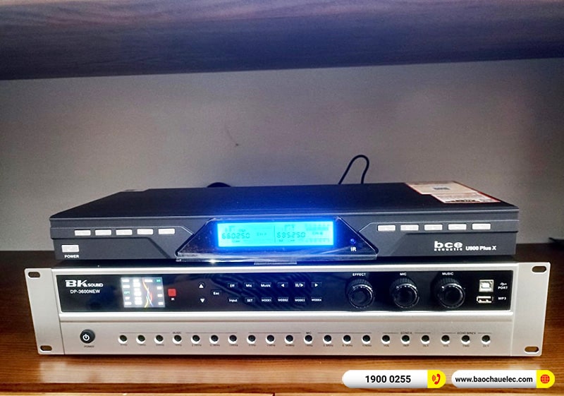 Lắp đặt dàn karaoke JBL hơn 34tr cho chị Vân tại Hải Dương (JBL MTS10, BKSound DP3600 New, SW512C, U900 Plus X)