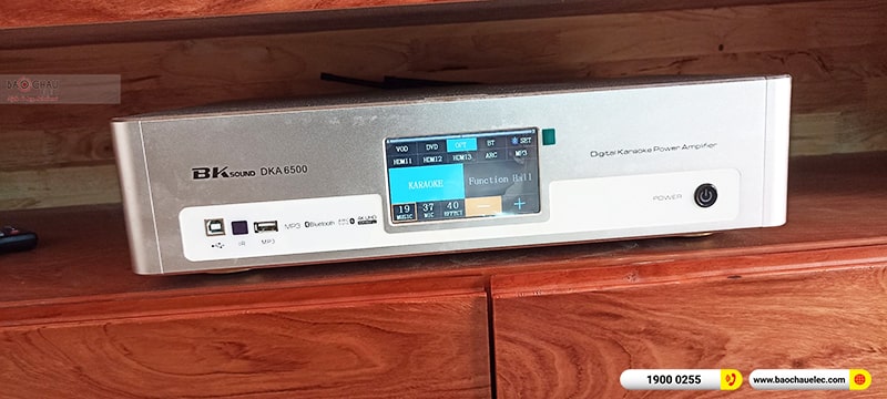 Lắp đặt dàn karaoke trị giá hơn 20 triệu cho chú Thành tại Hải Dương (Paramax D88 Limited, BKSound DKA 6500)
