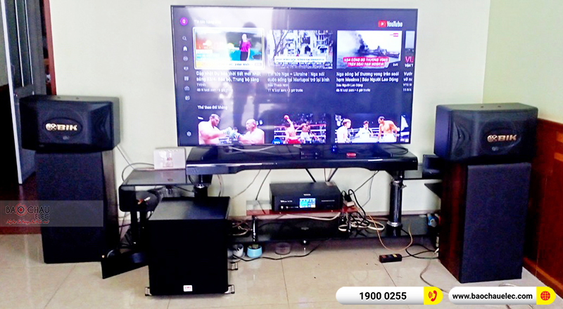 Lắp đặt dàn karaoke gia đình anh Nhanh