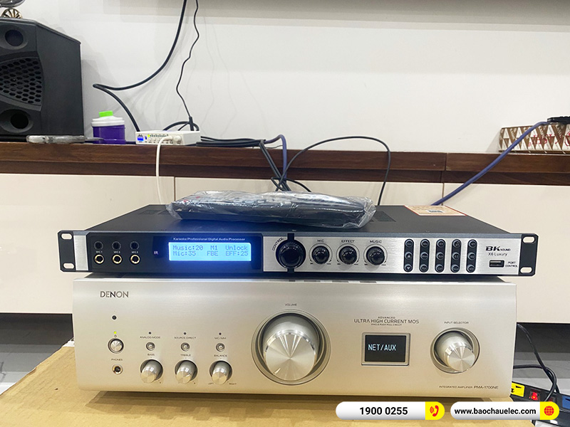 Lắp đặt dàn nghe nhạc trị giá khoảng 90 triệu cho anh Hoàng tại TPHCM (JBL Studio 698, Denon PMA 1700NE, X6 Luxury) 