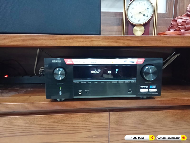 Lắp đặt dàn âm thanh 5.1 xem phim, nghe nhạc trị giá khoảng 80 triệu cho anh Dũng tại Hà Nội (RP-6000 II, RP-502S, RP-504C, SPL100, AVC-X3700H) 