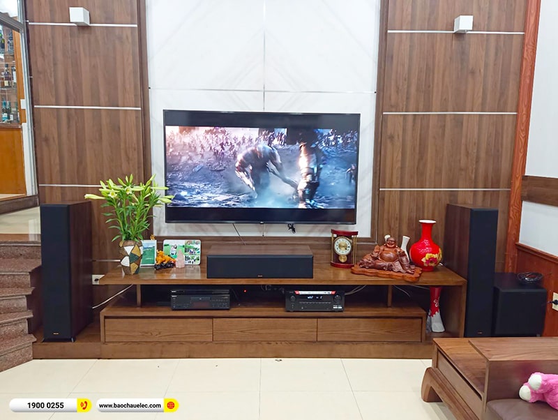 Lắp đặt dàn âm thanh 5.1 xem phim, nghe nhạc trị giá khoảng 80 triệu cho anh Dũng tại Hà Nội (RP-6000 II, RP-502S, RP-504C, SPL100, AVC-X3700H) 