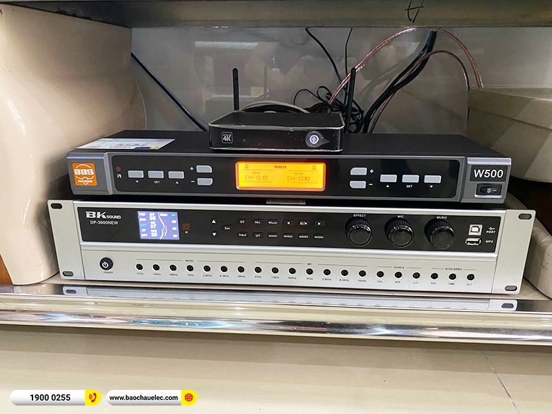 Lắp đặt dàn karaoke trị giá khoảng 30 triệu cho anh Hướng tại Hải Phòng (JBL XS10, BKSound DP3600 New, BBS W500)