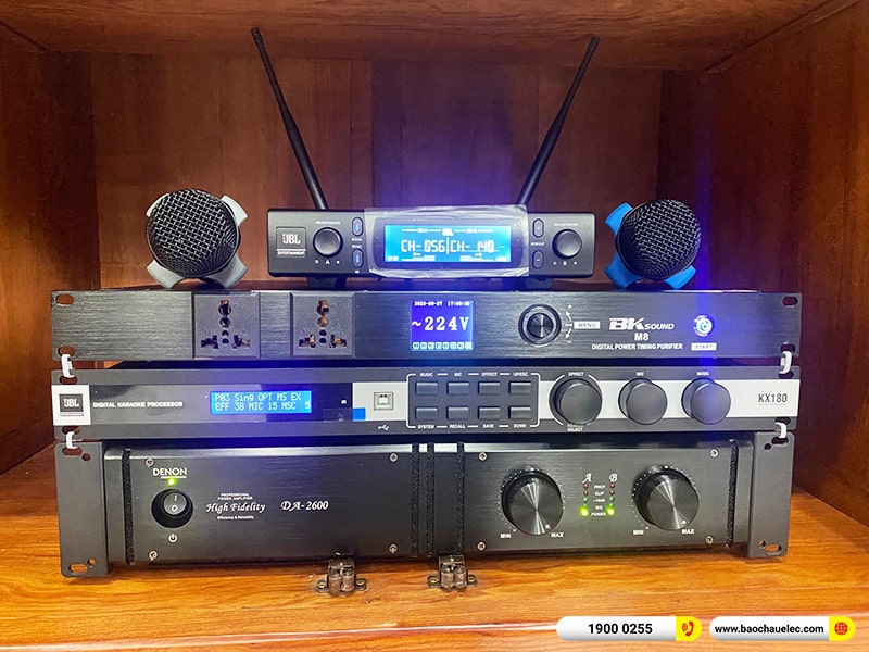Lắp đặt dàn karaoke JBL 76tr cho anh Toàn tại Hải Phòng (JBL XS12, Denon DA-2600, KX180A, TS15S, VM300,…)