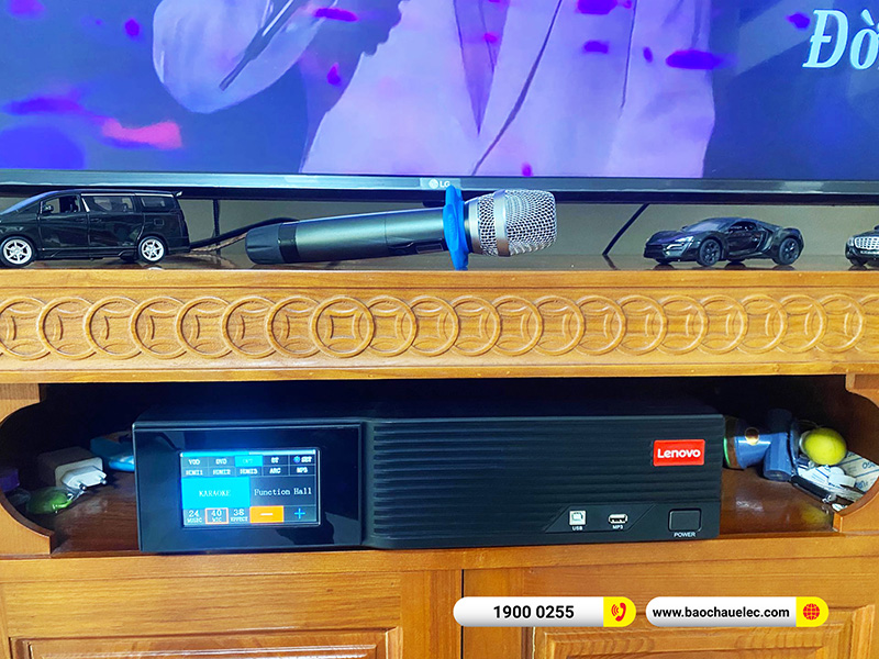 Lắp đặt dàn karaoke trị giá khoảng 20 triệu cho anh Vũ tại Hải Phòng (Denon DP C10, Lenovo K250)