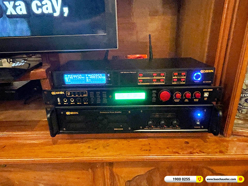 Lắp đặt dàn karaoke trị giá gần 50 triệu cho chú Yên tại Hải Phòng (BIK BSP 412II, VM630A, BPR-5600, BJ-W66 Plus, BIK BJ-U550)