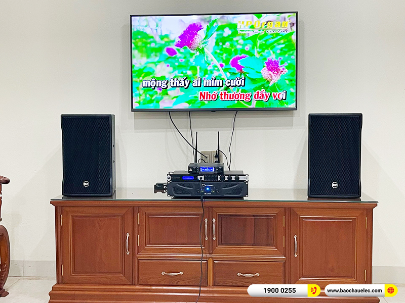 Lắp đặt dàn karaoke trị giá khoảng 80 triệu cho anh Đăng tại Hà Nội (RCF CMAX 4110, Crown Xli2500, JBL KX180A, JBL VM300)