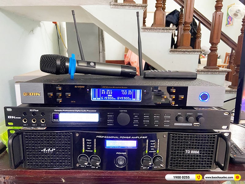 Lắp đặt dàn karaoke trị giá gần 60 triệu cho anh Dũng tại Hải Phòng (Domus DP6120 Max, TD8004, X5 Plus, SW815, BJ-U500) 