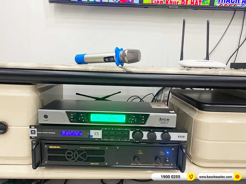 Lắp đặt dàn karaoke trị giá gần 60 triệu cho anh Phòng tại Hải Phòng (BMB CSS 1212SE, VM620A, KX180A, SW715, BCE UGX12) 