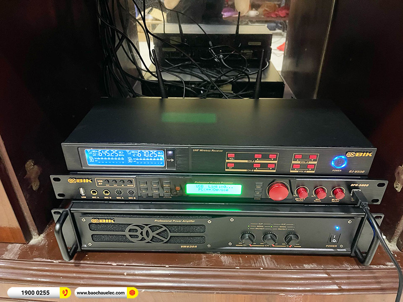 Lắp đặt dàn karaoke trị giá gần 50 triệu cho chú Tuấn tại Hải Phòng (BIK BSP 412II, VM630A, BPR-5600, SW815, BJ-U550)