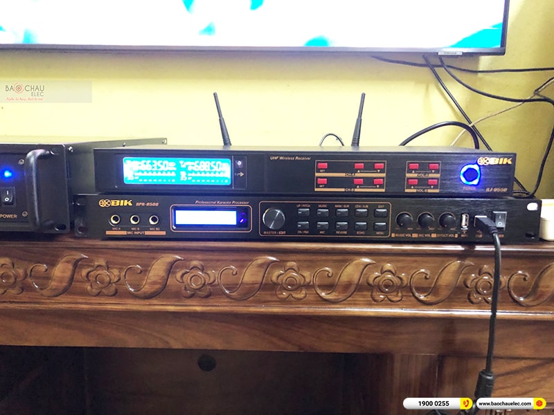 Lắp đặt dàn karaoke trị giá hơn 40 triệu cho anh Hải tại Hải Phòng (BIK BSP 412II, VM630A, BPR-8500, BJ-W35, BJ-U550)