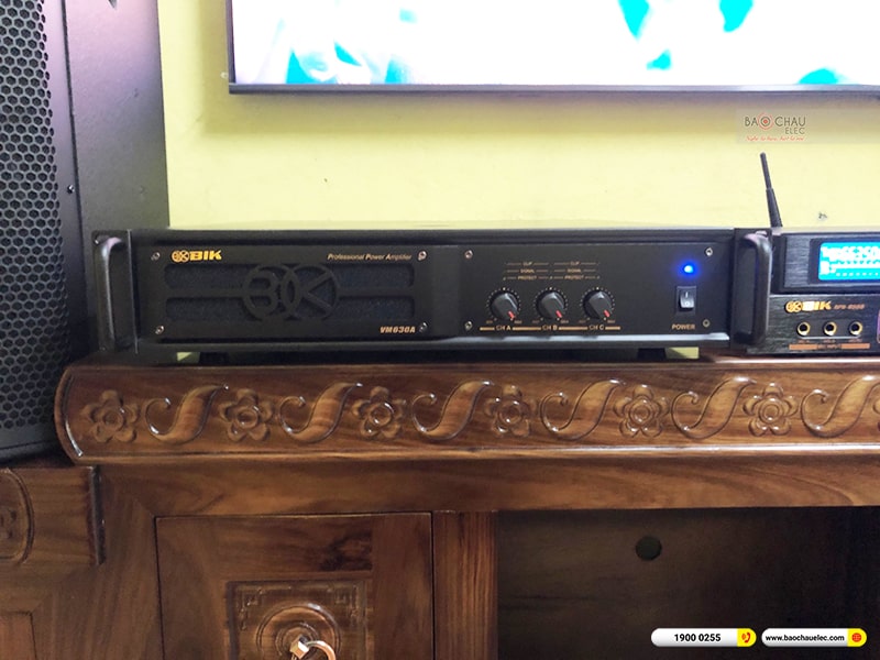 Lắp đặt dàn karaoke trị giá hơn 40 triệu cho anh Hải tại Hải Phòng (BIK BSP 412II, VM630A, BPR-8500, BJ-W35, BJ-U550)