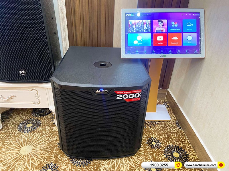 Lắp đặt dàn karaoke trị giá 108tr cho anh Phương tại Hải Phòng (RCF CMAX 4112, BPA-8200, KX180A, TS315S, JBL VM300,…) 