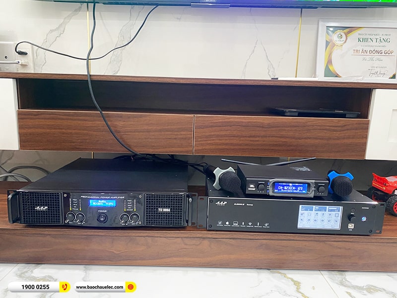 Lắp đặt dàn karaoke trị giá hơn 70 triệu cho chị Hậu tại Hải Phòng (BMB CSS 1210SE, AAP TD8004, K9900II Luxury, BJ-W35, JBL VM300)
