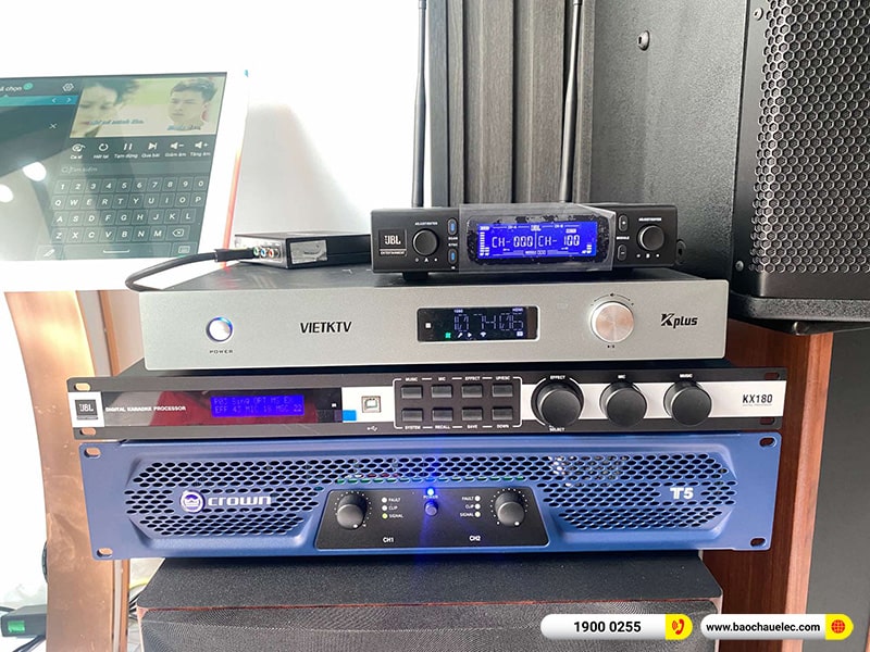 Lắp đặt dàn karaoke JBL 80tr cho chị Hương tại Hải Phòng (JBL Xs12, Crown T5, KX180A, A120P, UGX12 Plus Luxury,…) 