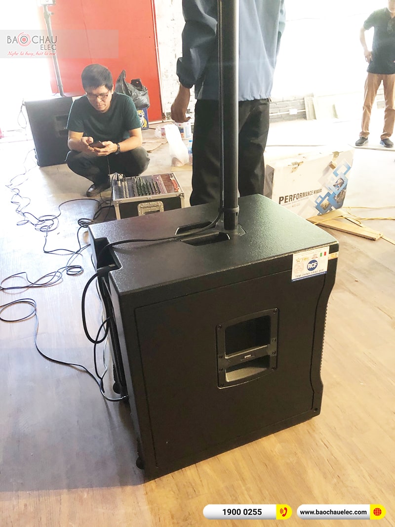 Lắp đặt bộ loa RCF EVOX 12 di động trị giá gần 130 triệu cho nhà hàng tại Hà Nội 