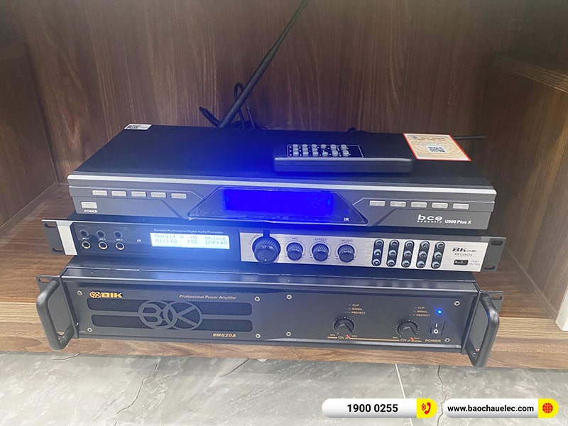 Lắp đặt dàn karaoke trị giá gần 40 triệu cho anh Hải tại Hải Phòng (Domus DK612, VM620A, X6 Luxury, BJ-W25A, U900 Plus X)