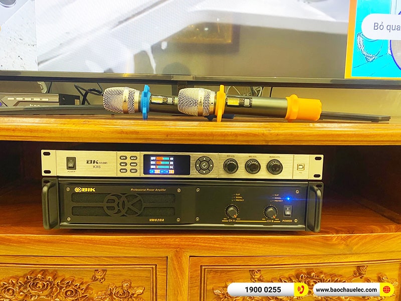 Lắp đặt dàn karaoke trị giá gần 40 triệu cho cô Hòa tại Hải Phòng (BIK BSP 412II, VM620A, BKSound KX6, SW512C, U900 Plus X)