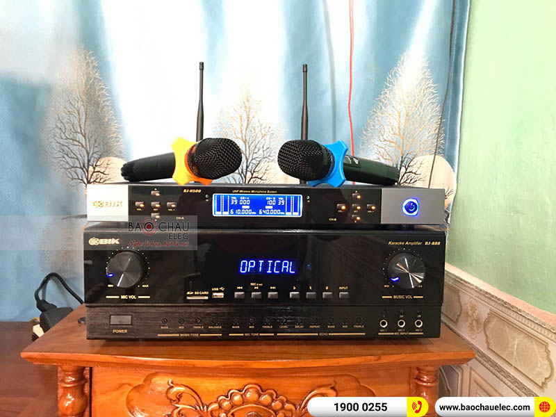 Lắp bộ dàn karaoke cho gia đình chú Bé ở Kiến An, Hải Phòng