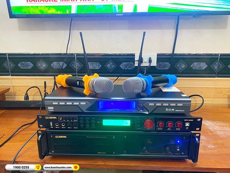 Lắp đặt dàn karaoke trị giá hơn 30 triệu cho anh Trung tại Hải Phòng (Denon DP-R212, VM620A, X5 Plus, SW512B, U900 Plus X) 