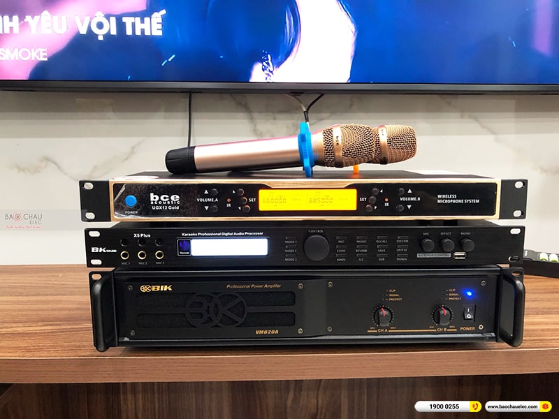 Lắp đặt dàn karaoke trị giá hơn 50 triệu cho anh Tưởng tại Hải Phòng (BMB 1212SE, VM620A, X5 Plus, Klipsch R100SW, UGX12 Gold)