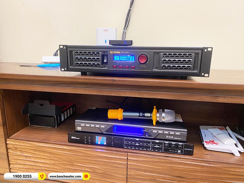 Lắp đặt dàn karaoke trị giá khoảng 30 triệu cho chị Trinh tại Hải Phòng (Alto AT1000II, BPA-4200, DSP-9000 Plus, SW512C, U900 Plus X) 