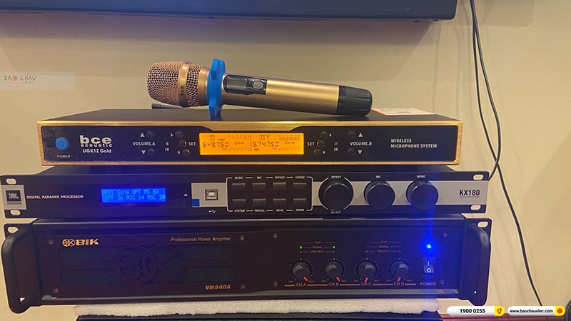 Lắp đặt dàn karaoke trị giá khoảng 90 triệu cho anh Hạnh tại Hải Phòng