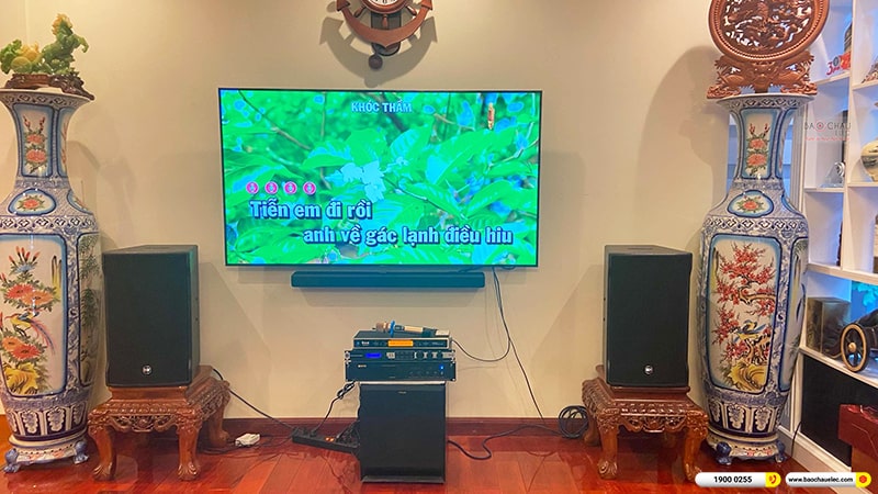 Lắp đặt dàn karaoke trị giá khoảng 90 triệu cho anh Hạnh tại Hải Phòng
