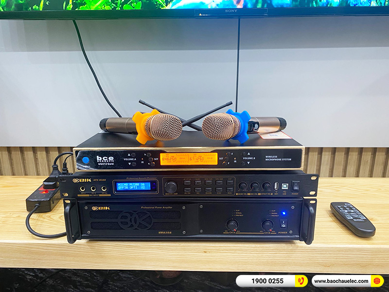 Lắp đặt dàn karaoke trị giá khoảng 40 triệu cho anh Cường tại Hải Phòng (Domus DP6120 Max, VM620A, BPR-8500, SW612C, UGX12 Gold)