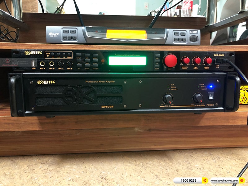 Lắp đặt dàn karaoke trị giá hơn 30 triệu cho anh Thủy tại Hải Phòng (BIK BS-999X, VM620A, BPR-5600, BJ-W25A)