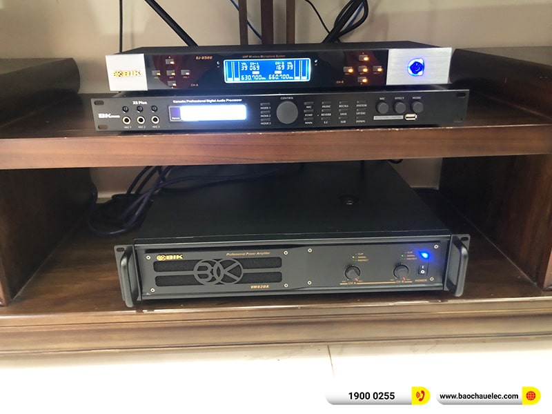 Lắp đặt dàn karaoke trị giá hơn 50 triệu cho chị Thêm tại Hải Phòng (Amate Key 12, VM620A, BKSound X5 Plus, SW612B, BIK BJ-U500) 