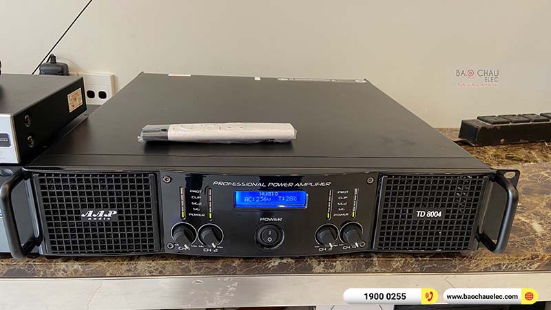 Lắp đặt dàn karaoke gia đình anh Hưng 