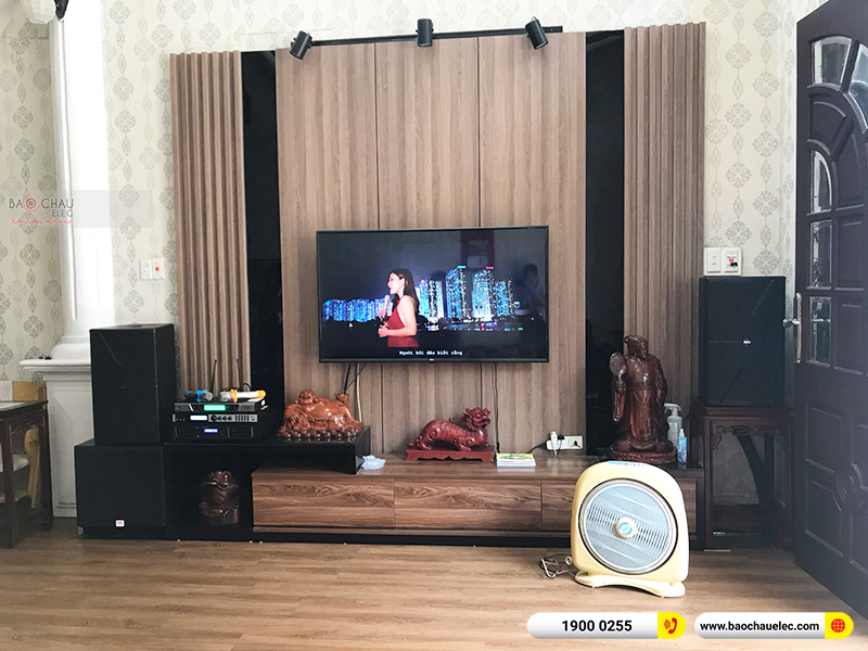 Lắp đặt dàn karaoke gia đình anh Hưng