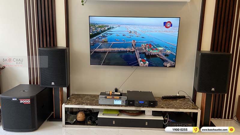 Lắp đặt dàn karaoke gia đình anh Hưng