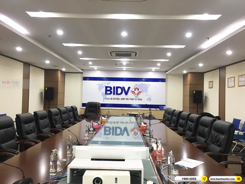 Lắp đặt d&agrave;n &acirc;m thanh hội trường ng&acirc;n h&agrave;ng BIDV tại Bắc Ninh 