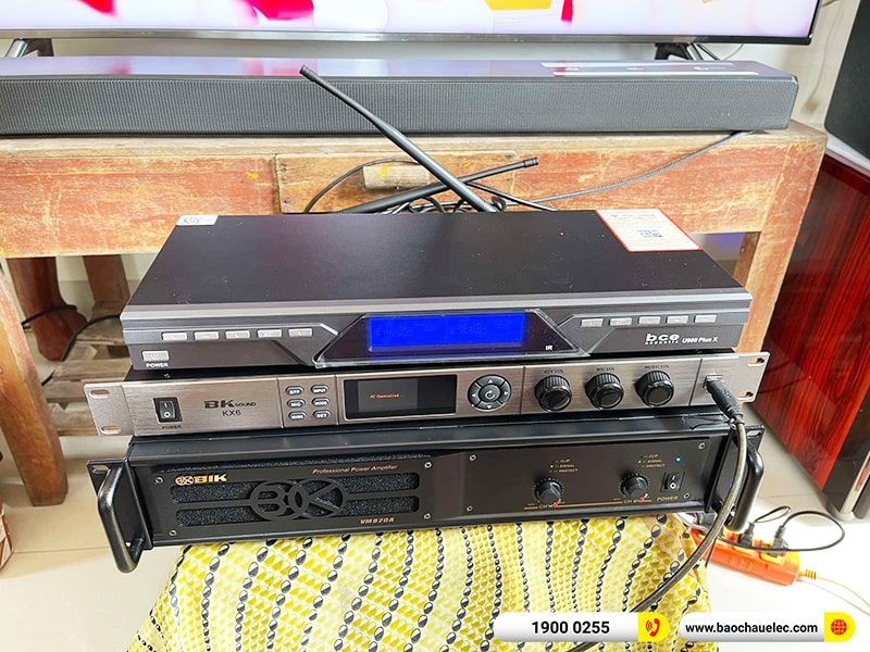 Lắp đặt dàn karaoke trị giá gần 60 triệu cho anh Điểm tại Hải Phòng (JBL CV1570, VM820A, BKSound KX6, SW815, U900 Plus X)