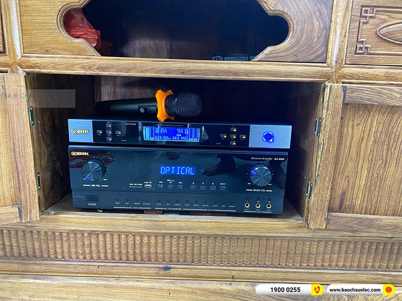 Lắp đặt dàn karaoke trị giá hơn 30 triệu cho anh Mạnh tại Hải Phòng (BIK BSP 410II, BIK BJ-A88, BIK BJ-W25A, BIK BJ-U500)