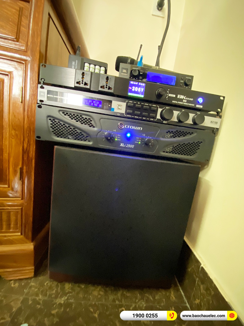 Lắp đặt dàn karaoke trị giá hơn 70 triệu cho anh Quý tại Hải Phòng (JBL MTS12, Crown Xli2500, KX180A, JBL A120P, JBL VM200) 