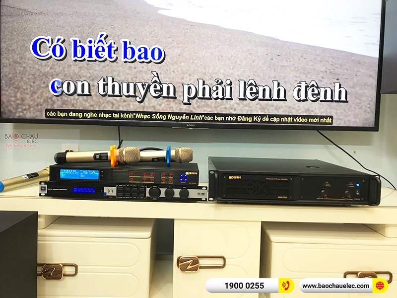 Lắp đặt dàn karaoke gia đình anh Cường