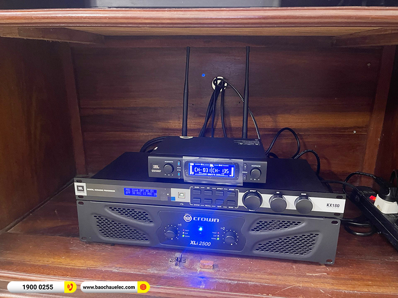 Lắp đặt dàn karaoke trị giá hơn 70 triệu cho anh Mạnh tại Hải Phòng (JBL XS12, Crown Xli2500, KX180A, A120P, VM300) 