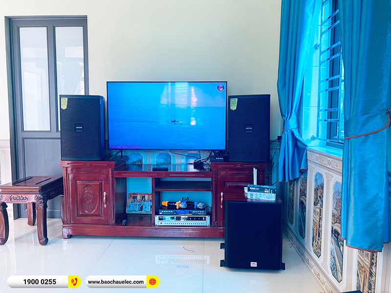 Lắp đặt dàn karaoke trị giá gần 30 triệu cho chị Mến tại Hải Phòng (Domus DP6120 Max, BKSound DP3600 New, SW612C, U900 Plus X)