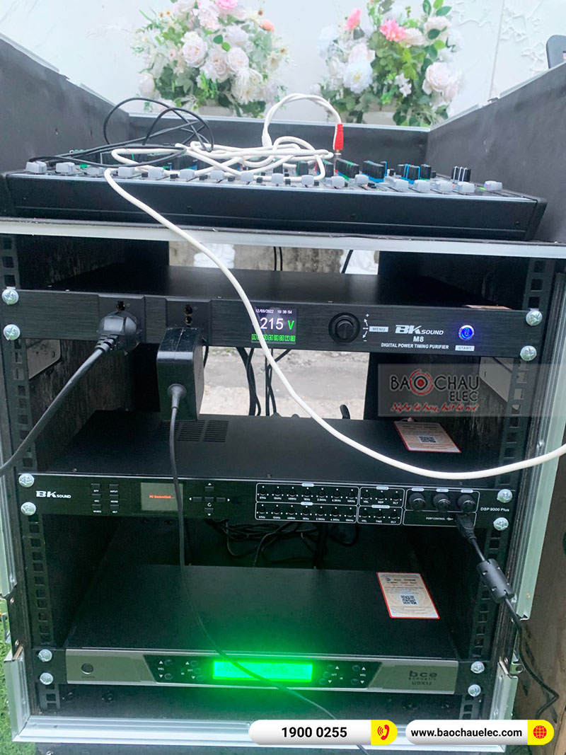 Lắp đặt dàn âm thanh đám cưới line Array DMX tại Hải Phòng 